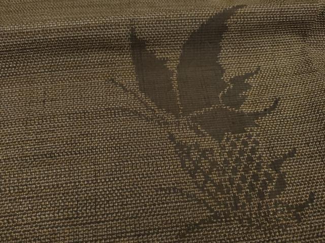 平和屋着物●上質な紬 舞蝶文 正絹 逸品 未使用 AABA4636ck