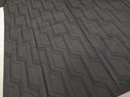 平和屋着物●本塩沢 110亀甲 幾何学文 正絹 逸品 AABA4638ck