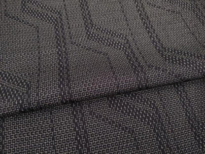 平和屋着物●本塩沢 110亀甲 幾何学文 正絹 逸品 AABA4638ck