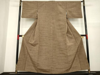 平和屋着物●上質な紬 霞文 正絹 逸品 AABA4653ck