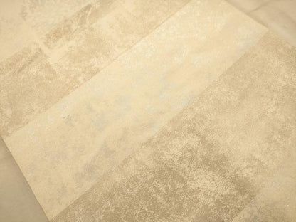 平和屋着物◎六通柄袋帯 横段文 金銀彩 正絹 逸品 AABA4702dt