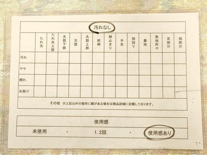 平和屋着物◎佐賀錦 六通柄袋帯 亀甲花文 金銀糸 正絹 逸品 AABA4727dt