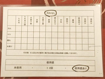 平和屋着物◎六通柄袋帯　紬地　格子花文　正絹　逸品　AABA4739dt