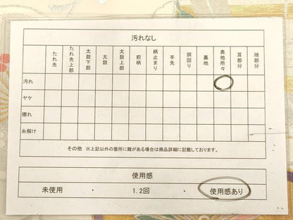 平和屋着物◎六通柄袋帯 唐織 早春慶花文 金銀糸 正絹 逸品 AABA4766dt