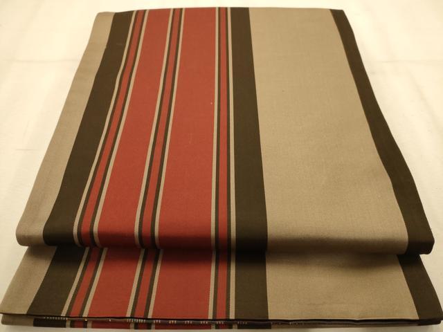 平和屋着物◎両面　六通柄袋帯　松花文　金糸　正絹　逸品　AABA4795dt