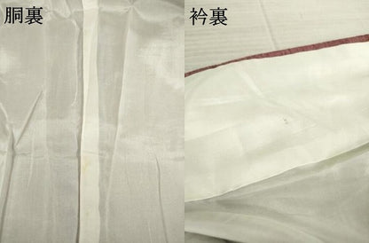 平和屋着物●上質な紬　色無地　蘇芳香色　正絹　逸品　AABA4809ck