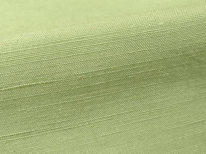 平和屋着物●上質な紬　色無地　苗色　正絹　逸品　AABA4810ck