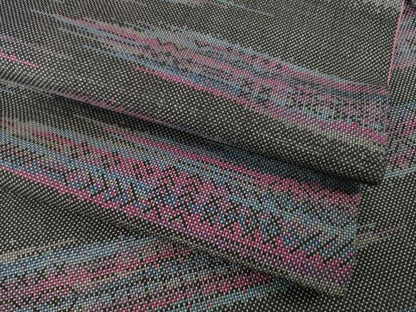 平和屋着物●本場大島紬　一元7マルキ　霞文　正絹　逸品　AABA4849ck
