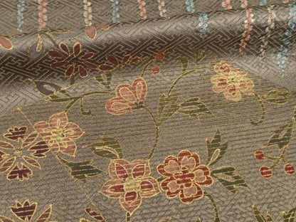 平和屋着物●訪問着 絞り 更紗花唐草文 金彩 正絹 逸品 AABA4876ck