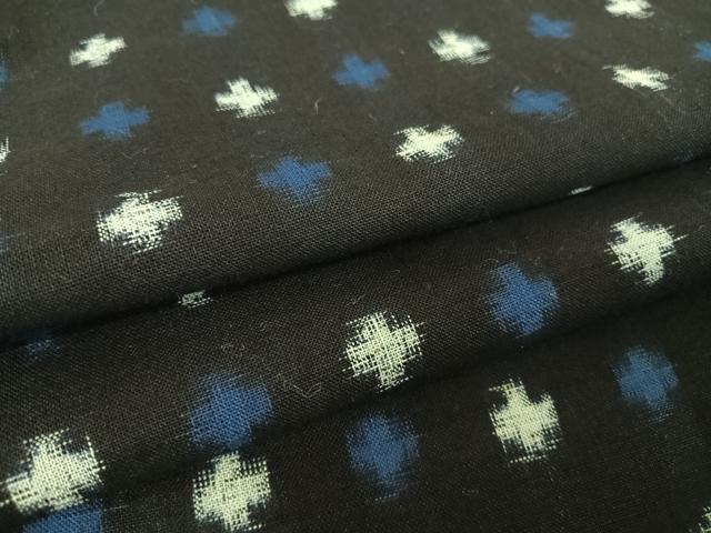 平和屋着物●久留米絣　単衣　アンサンブル　綿　逸品　AABA4926np