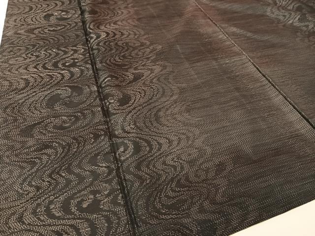 平和屋着物●本場大島紬 流水文 正絹 逸品 AABA4930np
