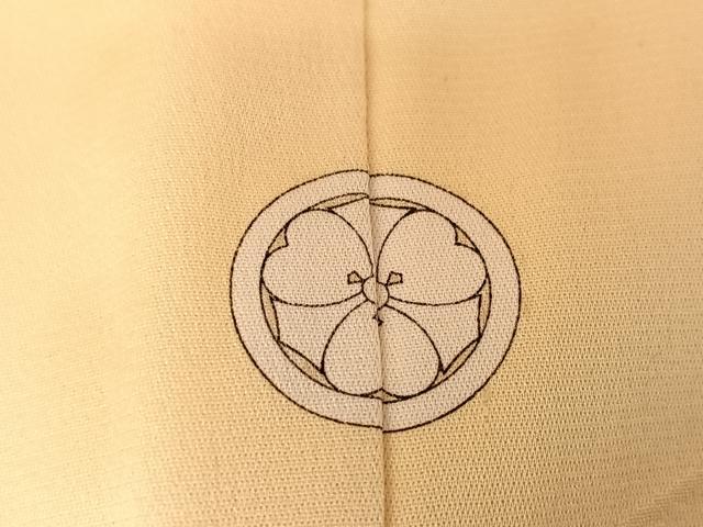 平和屋着物●訪問着　総刺繍　孔雀文　暈し染め　金銀糸　正絹　逸品　AABH4565ck