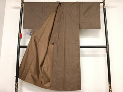 平和屋着物●男性　本場大島紬　アンサンブル　100亀甲　総詰め　正絹　逸品　AABA4942np