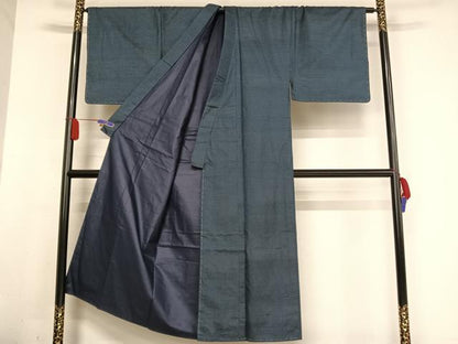 平和屋着物●男性 本場大島紬 アンサンブル 100亀甲 総詰め 正絹 逸品 未使用 AABA4944np
