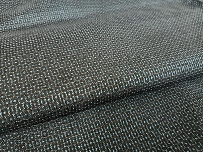 平和屋着物●男性 本場大島紬 アンサンブル 100亀甲 総詰め 正絹 逸品 未使用 AABA4944np