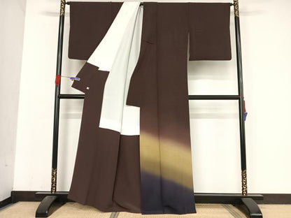 平和屋着物●訪問着 暈し染め 正絹 逸品 AABA4946np
