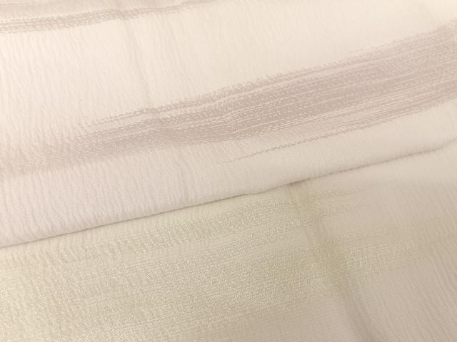 平和屋着物●皇室献上工場謹製 富岡製糸場 長襦袢 無双仕立て 霞文 丹後ちりめん 確氷製糸謹製 反端付き 正絹 逸品 未使用 AABA4950np
