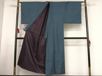 平和屋着物●男性　本場大島紬　100亀甲　総詰め　アンサンブル　正絹　逸品　AABA4953np