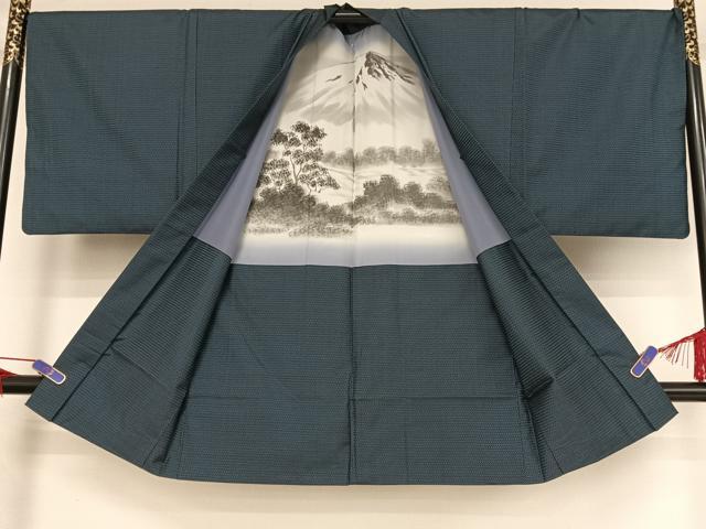 平和屋着物●男性　本場大島紬　100亀甲　総詰め　アンサンブル　正絹　逸品　AABA4953np