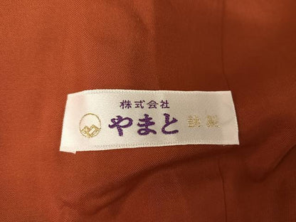 平和屋着物●本場大島紬 色紙花文 やまと誂製 正絹 逸品 未使用 AABA4978np