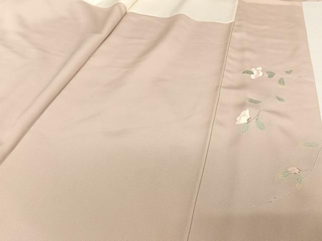 平和屋着物●訪問着　友禅　作家物　枝花文　銀座おゝぎ屋扱い　正絹　逸品　AABA5006np