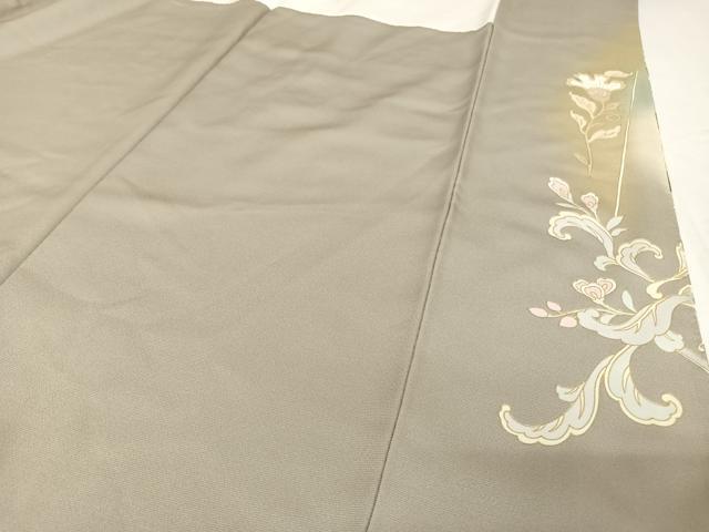 平和屋着物●訪問着　駒刺繍　正倉院花文　暈し染め　金糸　金彩　正絹　逸品　AABA5017np