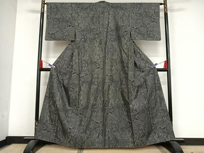平和屋着物●本場大島紬 カタス7マルキ 風景文 正絹 逸品 AABA5019np