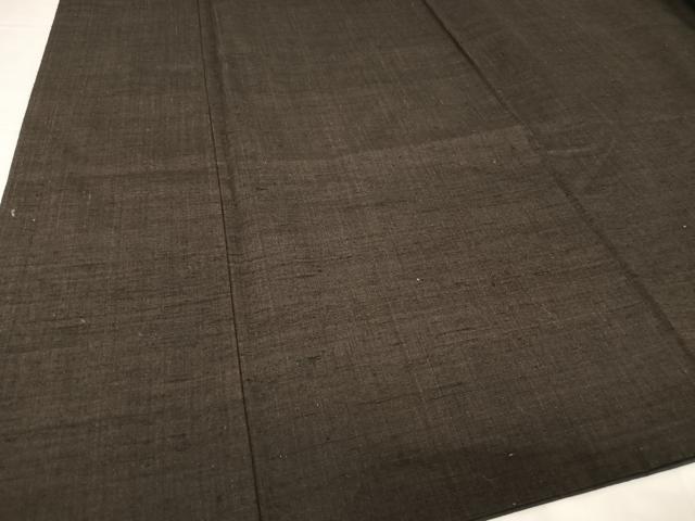 平和屋着物●男性 紬 アンサンブル 色無地 赤墨色 正絹 逸品 AABA5024np