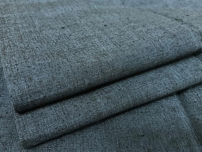 平和屋着物●男性 紬 アンサンブル 色無地 留紺色 正絹 逸品 AABA5026np