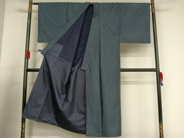 平和屋着物●男性　本場村山大島紬　アンサンブル　亀甲文様　正絹　逸品　AABA5028np