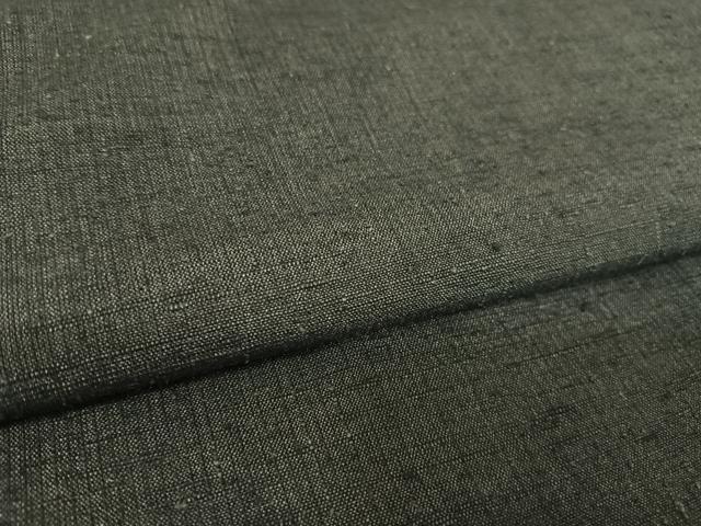 平和屋着物●男性　紬　アンサンブル　色無地　藍墨茶色　正絹　逸品　AABA5033np