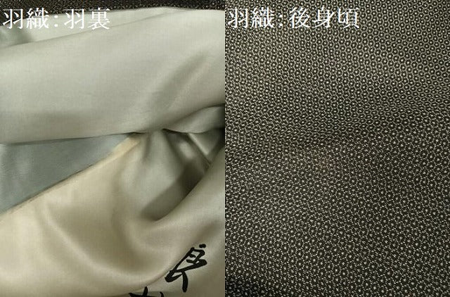平和屋着物●男性　本場村山大島紬　アンサンブル　亀甲絣　正絹　逸品　AABA5041np