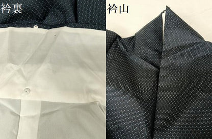 平和屋着物●本場大島紬　格子　正絹　逸品　AABA5057np