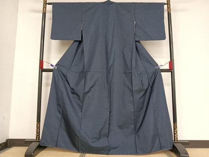 平和屋着物●本場大島紬　格子　正絹　逸品　AABA5057np