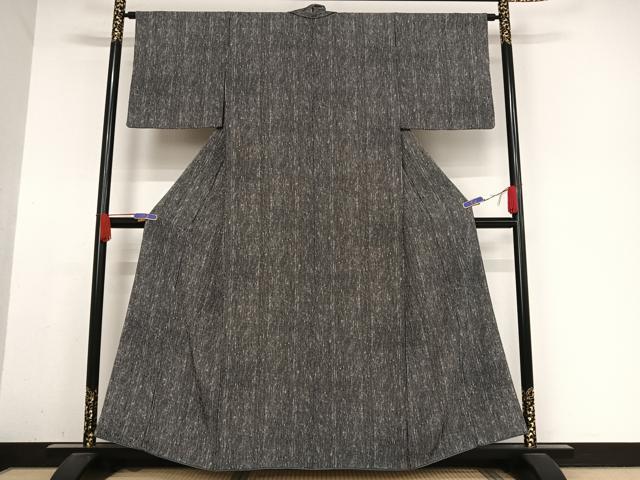 平和屋着物●上質な小紋 縞 正絹 逸品 AABA5071np