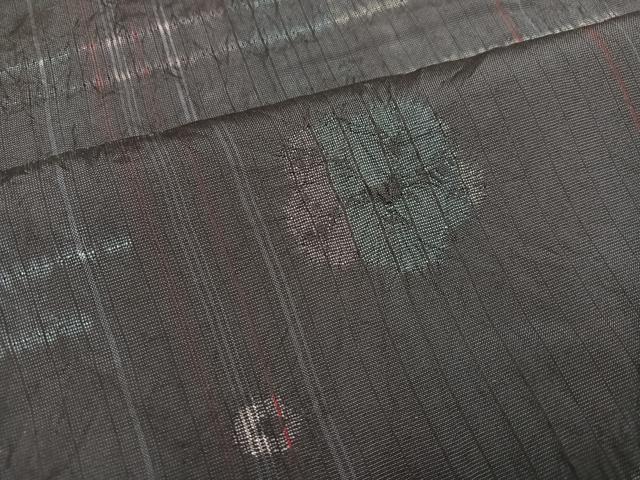 平和屋着物●上質な紬 絞り 梅 正絹 逸品 AABA5203ph