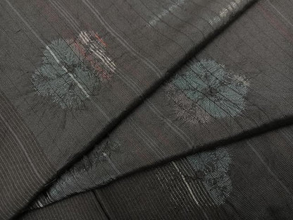 平和屋着物●上質な紬 絞り 梅 正絹 逸品 AABA5203ph