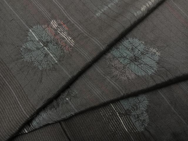 平和屋着物●上質な紬 絞り 梅 正絹 逸品 AABA5203ph