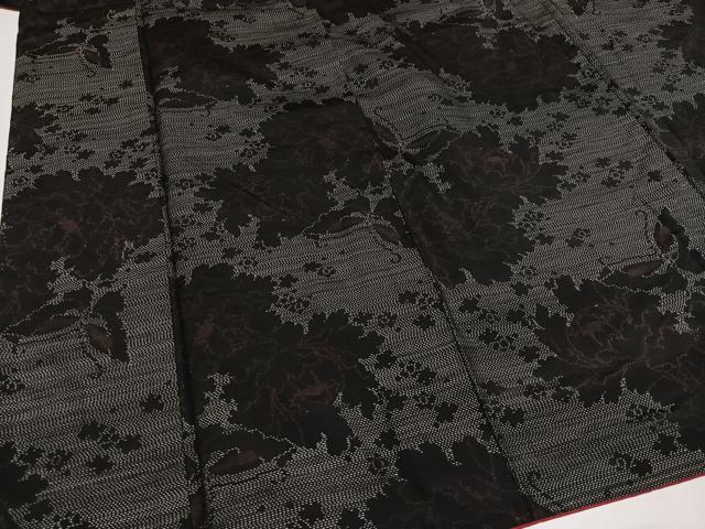 平和屋着物●本場大島紬 花蝶文 正絹 逸品 AABA5204ph