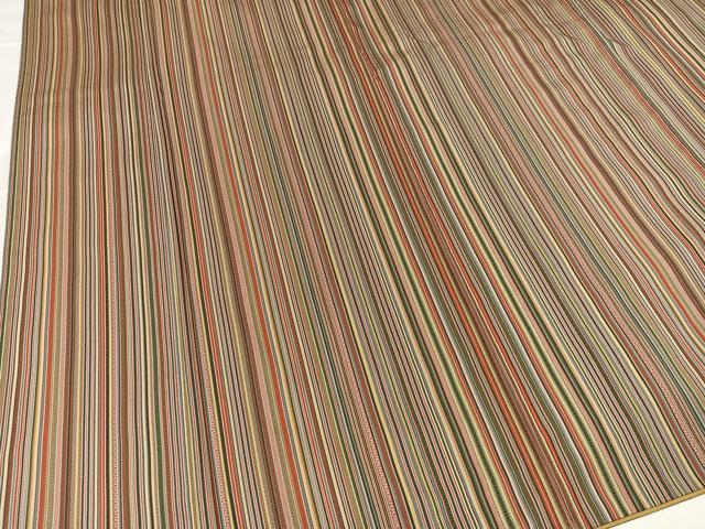 平和屋着物●お召 間道 正絹 逸品 AABA5217ph