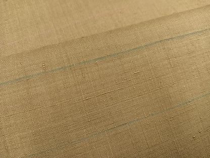 平和屋着物●上質な紬 色無地 枯色 正絹 逸品 AABA5224ph