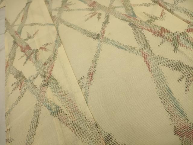 平和屋着物＊夏物 本場大島紬 夏大島 紗 笹竹文 正絹 逸品 AABA5521sx