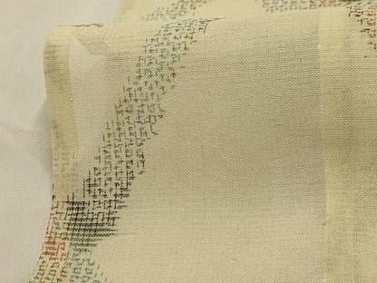 平和屋着物＊夏物 本場大島紬 夏大島 紗 笹竹文 正絹 逸品 AABA5521sx