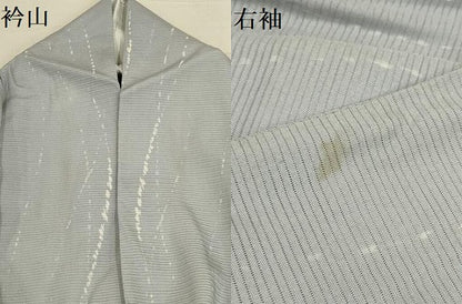 平和屋着物＊夏物 小紋 絽 雪輪文 暈し染め 正絹 逸品 AABA5523sx