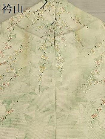 平和屋着物＊夏物 小紋 絽 枝花文 正絹 逸品 AABA5526sx