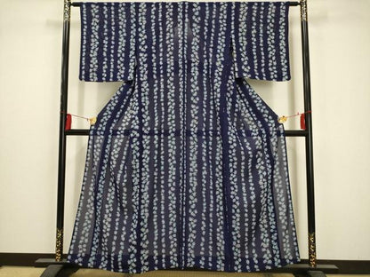 平和屋着物＊夏物 小紋 絽 花間道 正絹 逸品 AABA5528sx