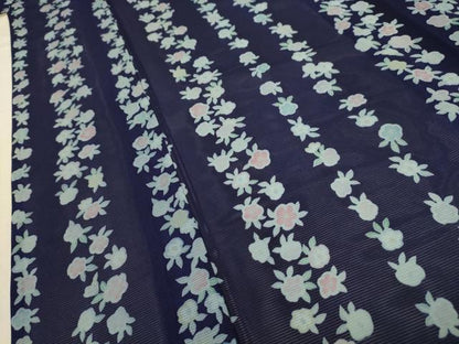 平和屋着物＊夏物 小紋 絽 花間道 正絹 逸品 AABA5528sx