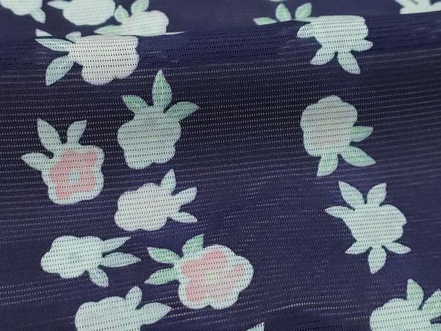 平和屋着物＊夏物 小紋 絽 花間道 正絹 逸品 AABA5528sx