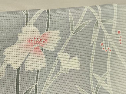 平和屋着物＊夏物 訪問着 絽 草花文 暈し染め 正絹 逸品 AABA5531sx