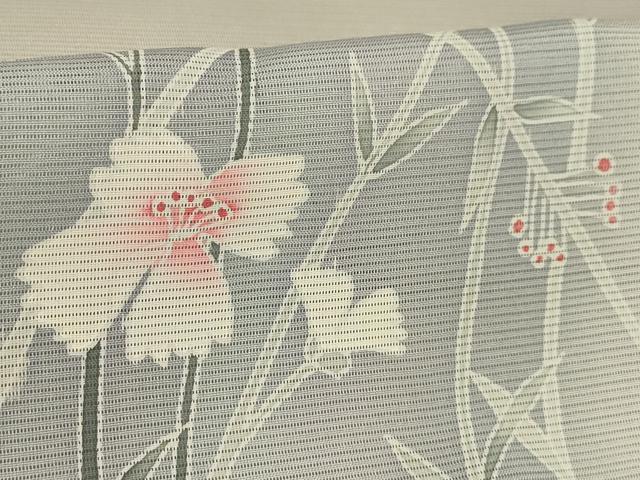 平和屋着物＊夏物 訪問着 絽 草花文 暈し染め 正絹 逸品 AABA5531sx